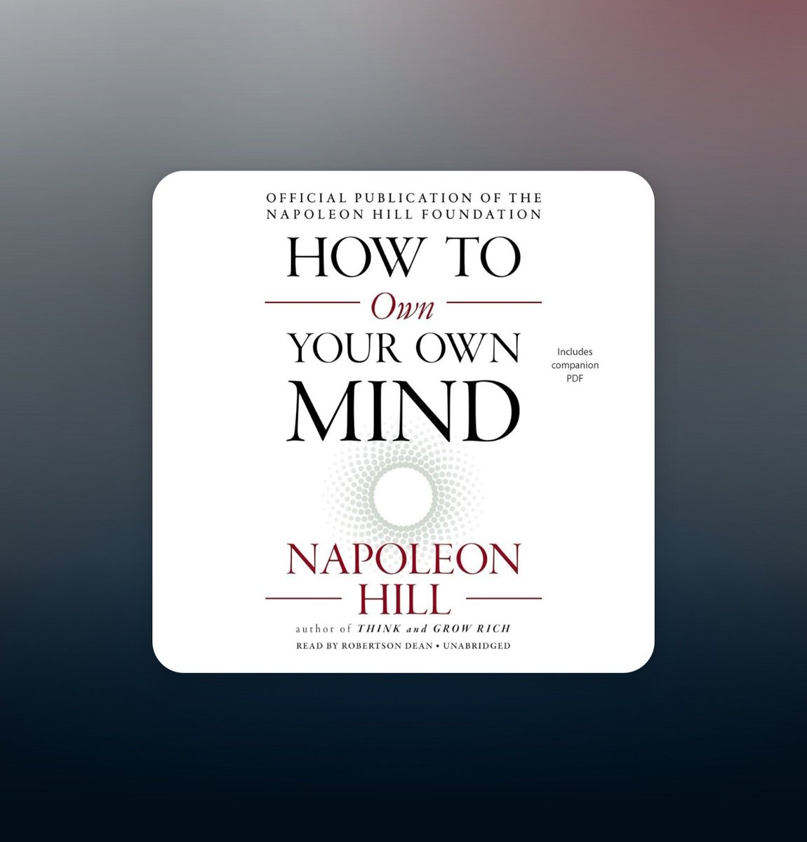 ninagraffe's tweet image. Another amazing book. Loved it♡ #BookOfTheWeek #MindPower