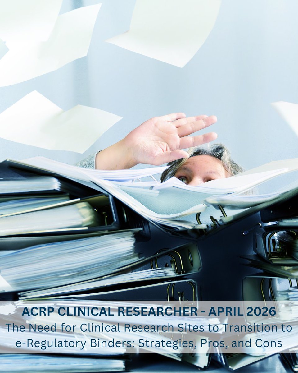 ACRP - Assoc. of Clinical Research Profession tweet media
