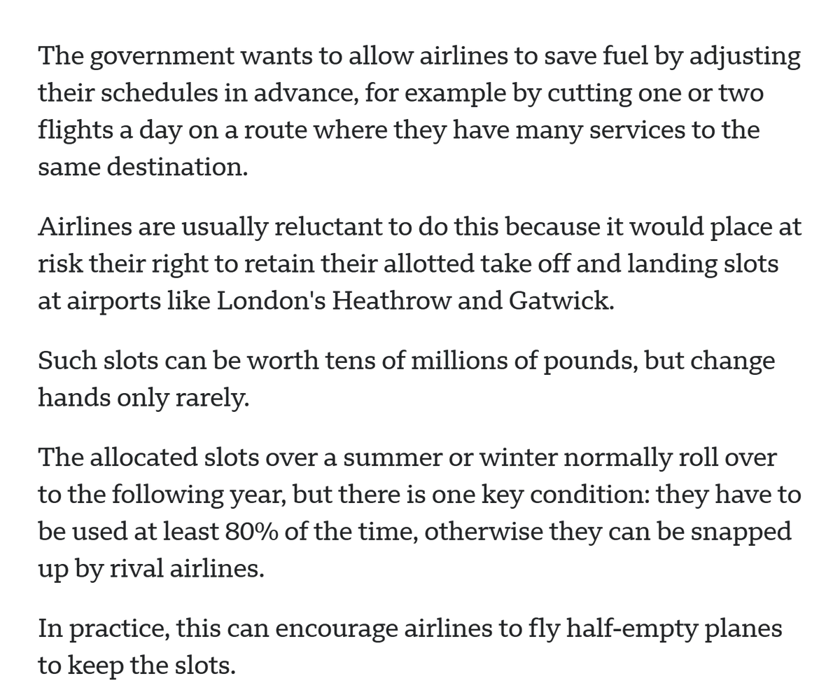 Airlines can now cancel flights in advance over fuel shortages, under new plans $UAL $DAL $AAL