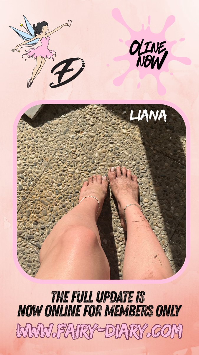 fairy_diary_com's tweet image. Today's member updates are now exclusively online in the member area 🥳 Summer has finally arrived for Selina and her feet, too. With summery toenails and her feet outdoors. And Liana with her feet in the garden and in the mud 😍 #fairydiary #fairy #diary #feetmodel #germanfeet