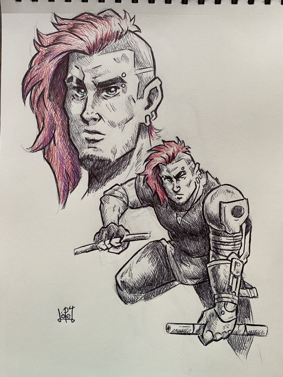 El_Kake07's tweet image. Boceto rápido de mi OC, Roman. Con lápiz, pluma y un montón de rayones.

#traditionalart #sketch #portrait #comicart #originalcharacter