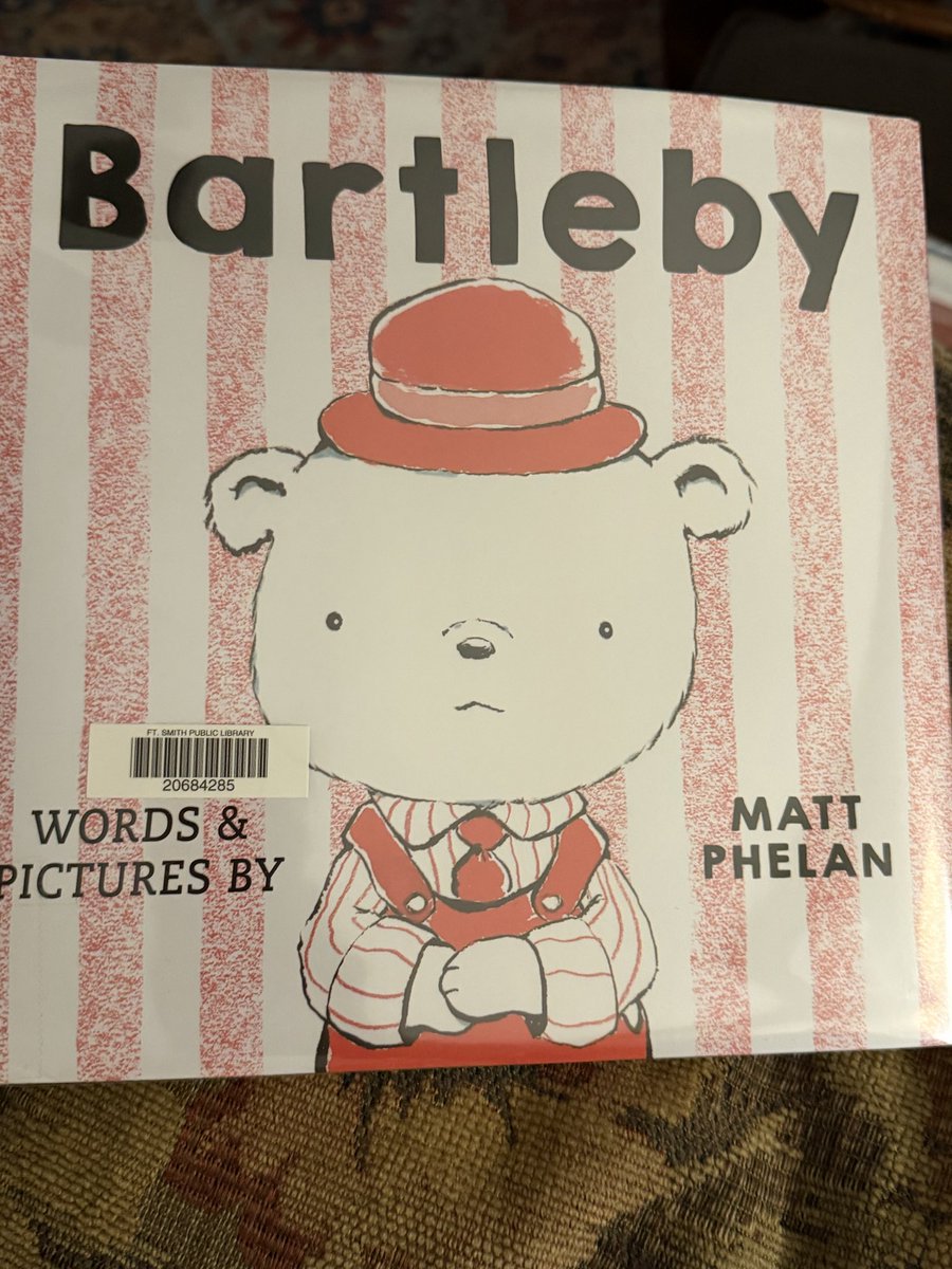 KatPopWat2's tweet image. Day 97 #365PictureBooks
BARTLEBY
@MattPhelanDraws 

❤️ this little guy &amp;amp; this unique story. Bartleby takes his time to warm up &amp;amp; get comfortable connecting. That journey is perfectly shown in words, art &amp;amp; a distinct color palette that helps us feel what he is feeling. 
#kidlit