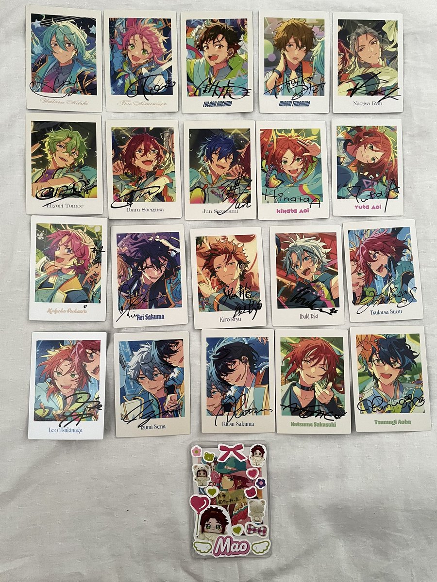 Ru___Re__Ro_16's tweet photo. 【交換】

あんスタ 10周年 ぱしゃっつ

譲→渉 桃李 鉄虎 翠 凪砂 日和 茨 ジュン ひなた ゆうた こはく 零 紅郎 維吹 司 レオ 泉 凛月 夏目 つむぎ

求→北斗 一彩 巽 HiMERU ユメ ライカ 各1

北斗以外は全て友人分となります
纏めての方優先
お気軽にお声掛けください https://t.co/1GhRLoW9aZ