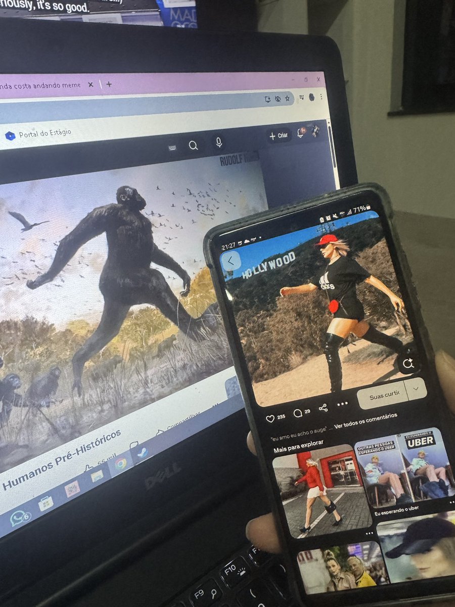 minha namorada vendo video de biologia e de repente