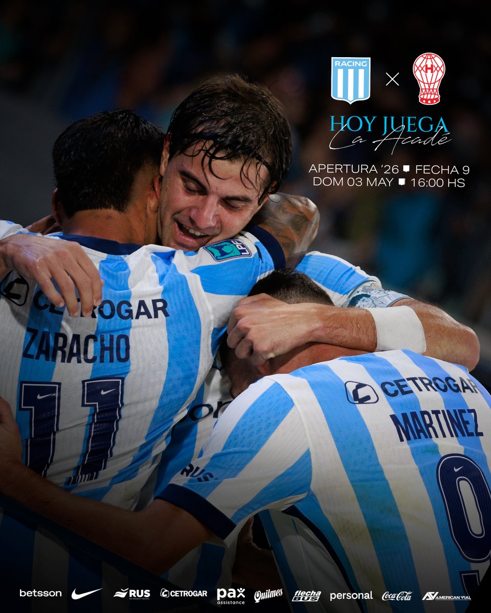 ¡Vamos Racing, vamos! 🩵🤍