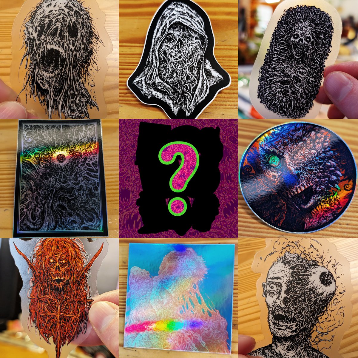 Some of the stickers you might get in my new Mystery Sticker Pack!
