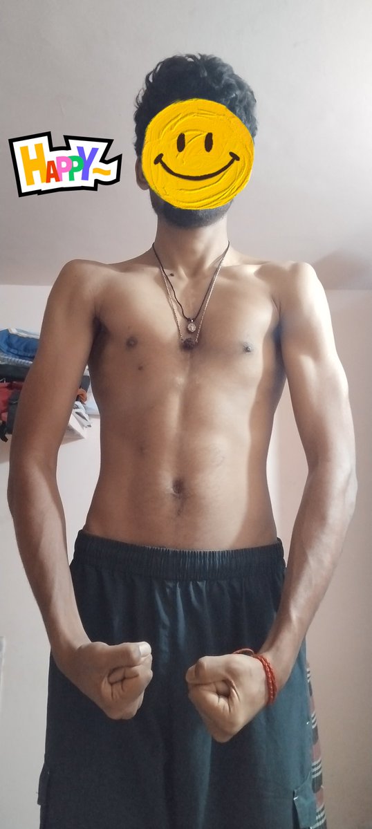 chirag54603's tweet image. Never Posted My Muscle Progress.
Today I thought of posting my muscle Progress. 
After 3 months, I'm able to see slight ab lines and small biceps are also built. I will continue my Journey.
So follow and join my journey. Thank You.
Say Me How my Body Looks.
#Abs #Biceps #Exercise