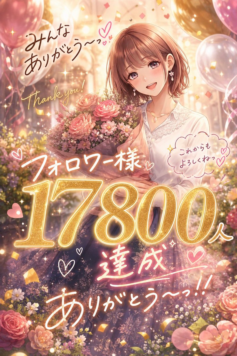───── ·✧· ───── · · 1️⃣7⃣8⃣0️⃣0️⃣人のありがとぅ
