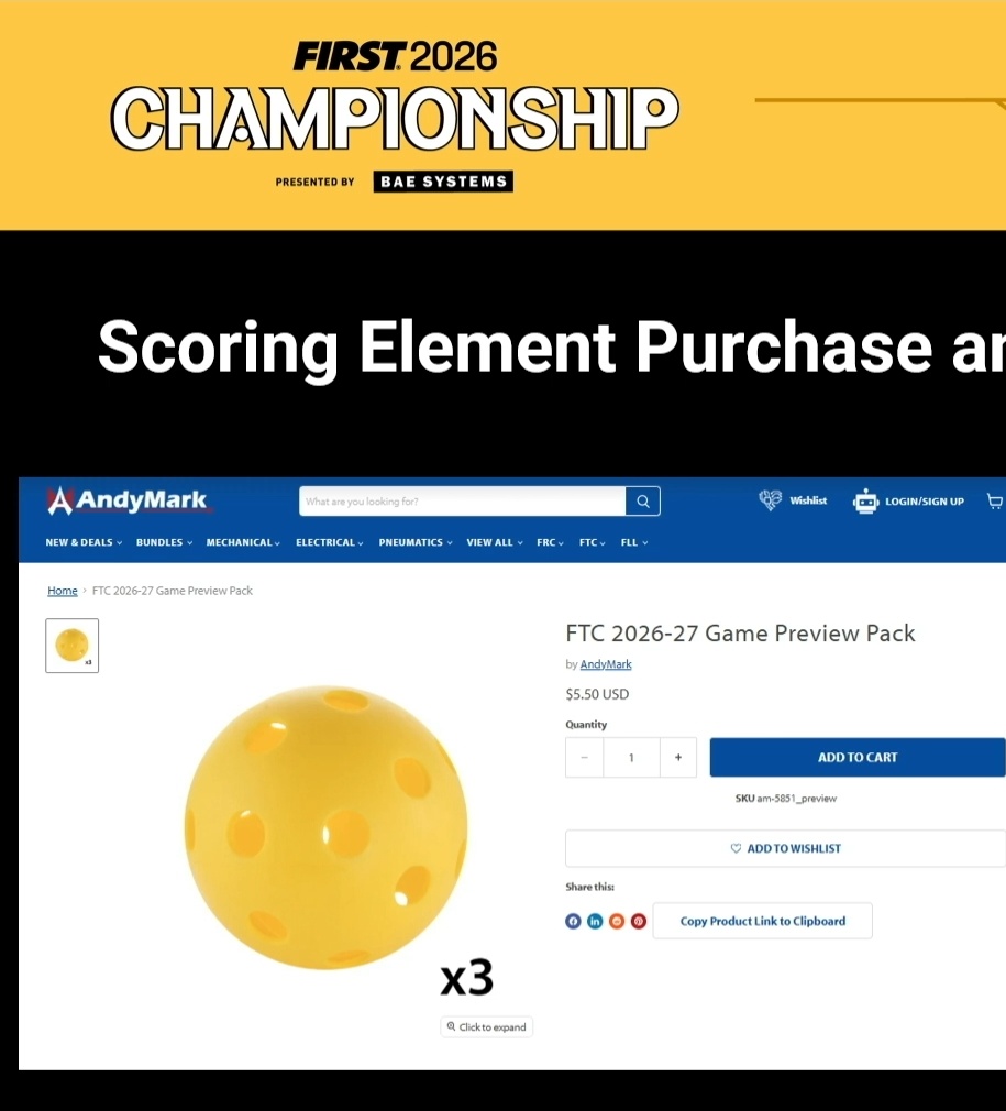 21333Robo's tweet photo. Next year's game element was just released!  

These are 3 inch diameter, this season was 5 inch.....

Time to get to work! https://t.co/hwOaEBOqrm