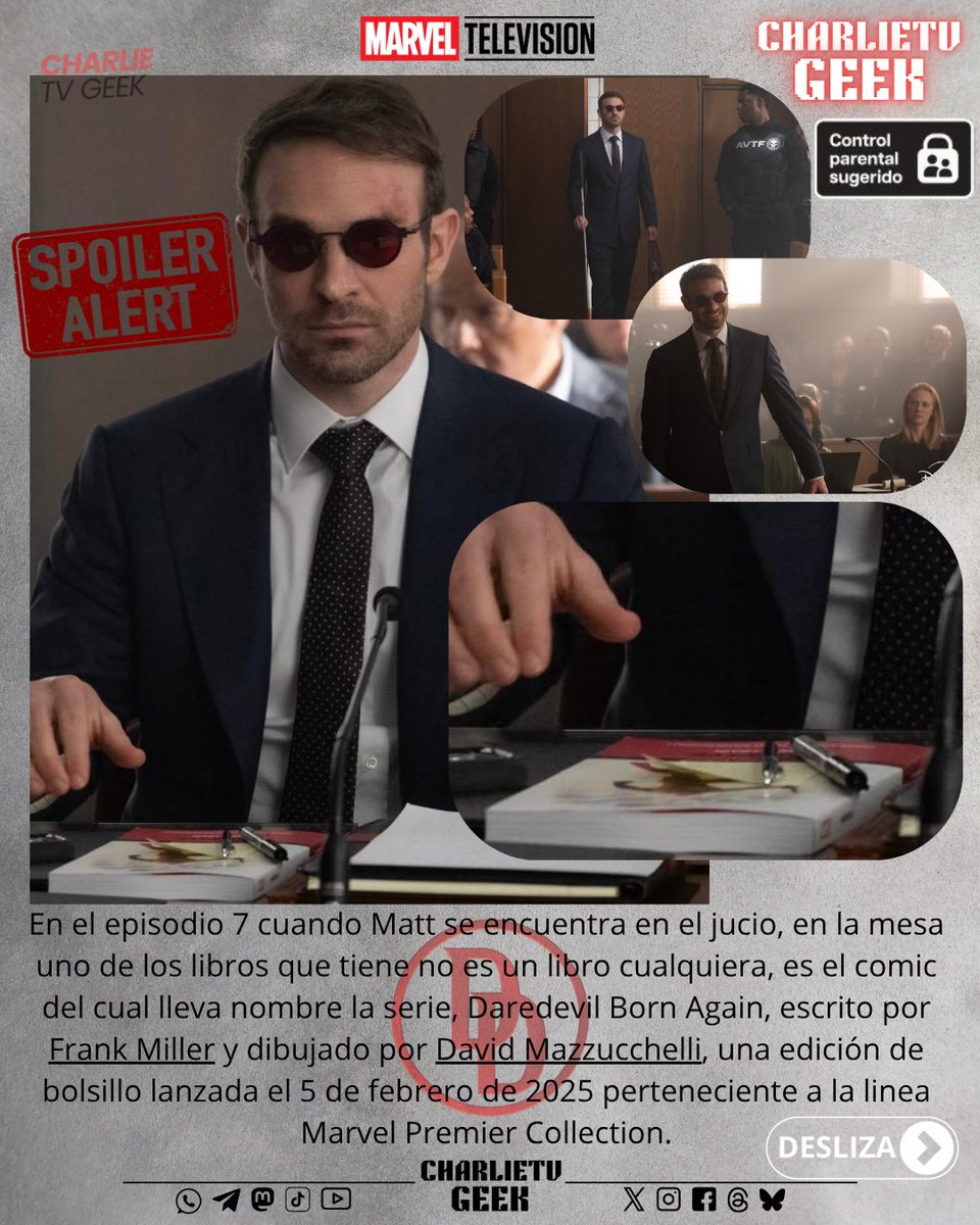 charlietvgeek's tweet image. #EasterEgg

Algo que quizás no viste del episodio número 7 de la segunda temporada de #DaredevilBornAgain!

🧵HILO 2/2🧵

#Daredevil #MattMurdock