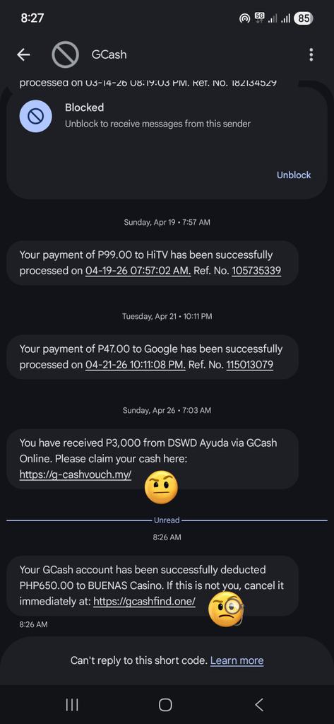 hynbnh's tweet photo. yung sila pa mismo nagsesend sayo ng mga suspicious links 🥴 @gcashofficial @enjoyGLOBE https://t.co/zkGiq1v8bW