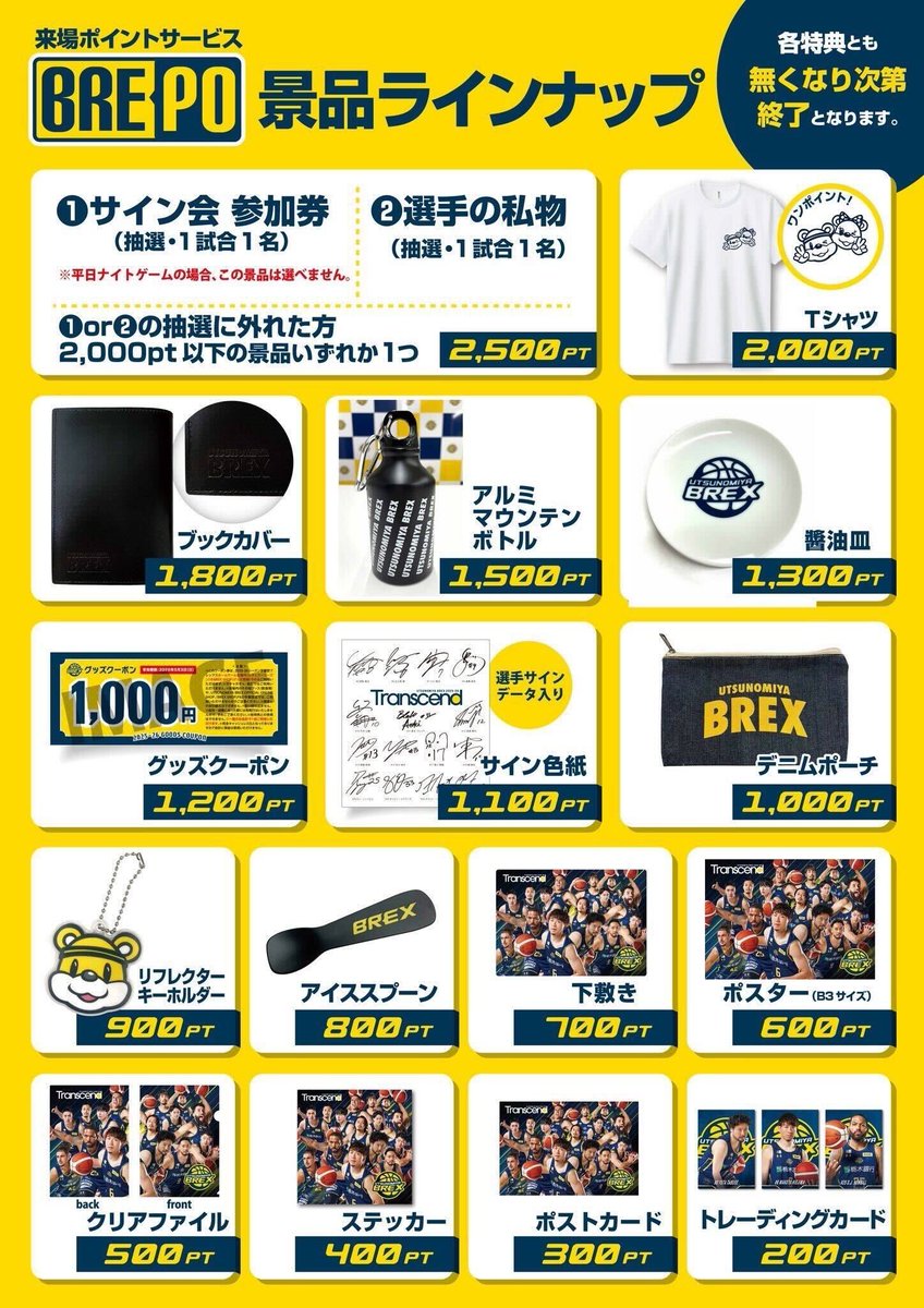 宇都宮ブレックス 特典 2025-26 イヤーブック｢Transcend｣｜宇都宮ブレックス｜B.LEAGUE（B ファングッズ