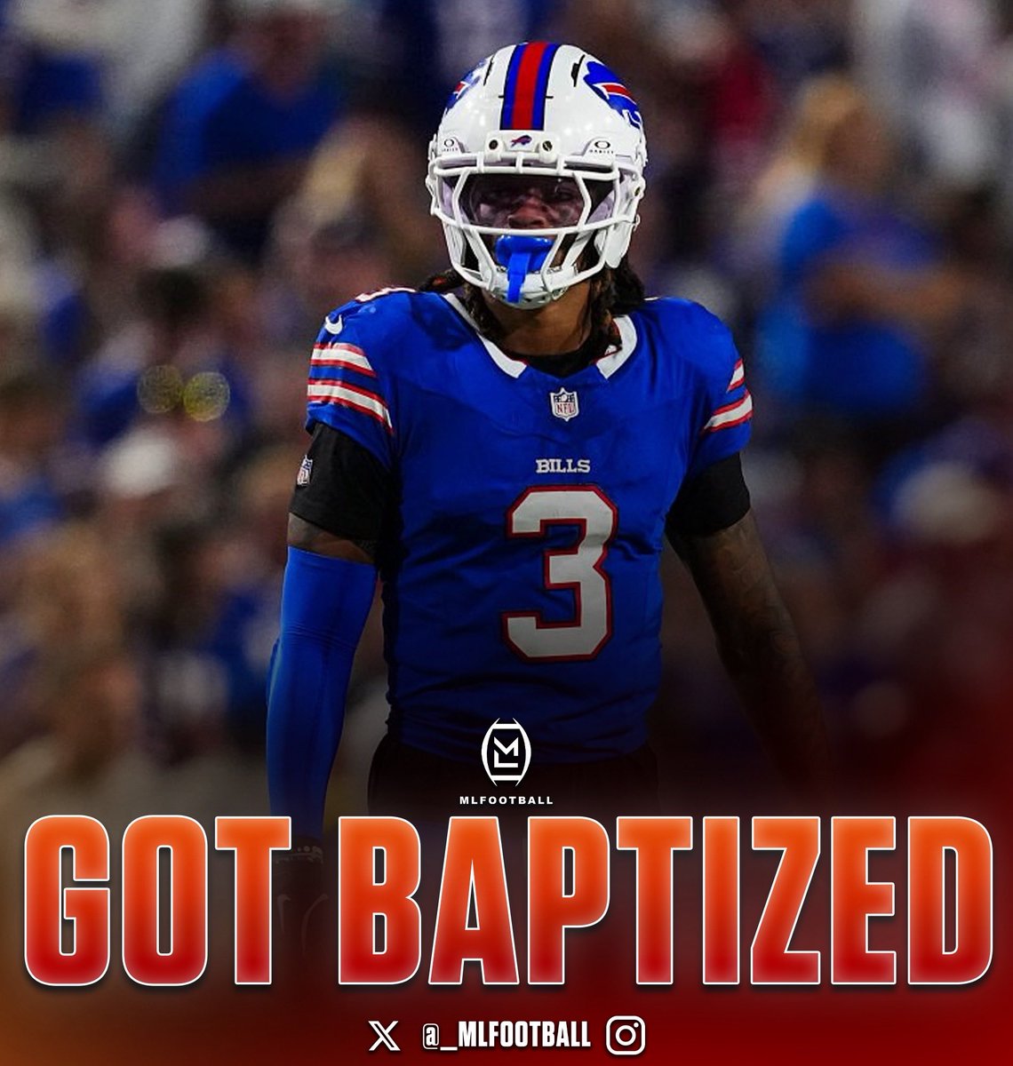 POWERFUL: Buffalo #Bills safety Damar Hamlin was BAPTIZED recently while surrounded by his family.

Following his 2023 cardiac arrest, Hamlin described the baptism as a personal, intentional decision to surrender his life to Christ and have a higher purpose.

This is beautiful 🙏