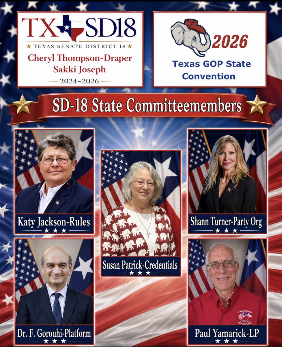 LavacaRepubsAll's tweet photo. June 11-13 2026 RPT State Convention SD-18 https://t.co/rvKeSzqLuo