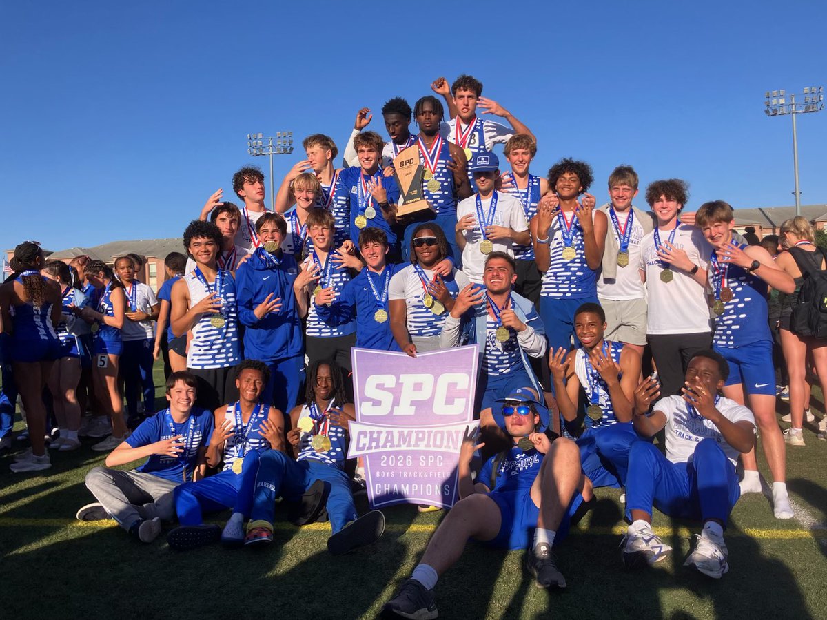 EHSHouston's tweet photo. Knights win! Boys Track and Field adds to the dynasty! 2026 SPC 4A Champs! #KnightsStandOut https://t.co/SDwyEfockC