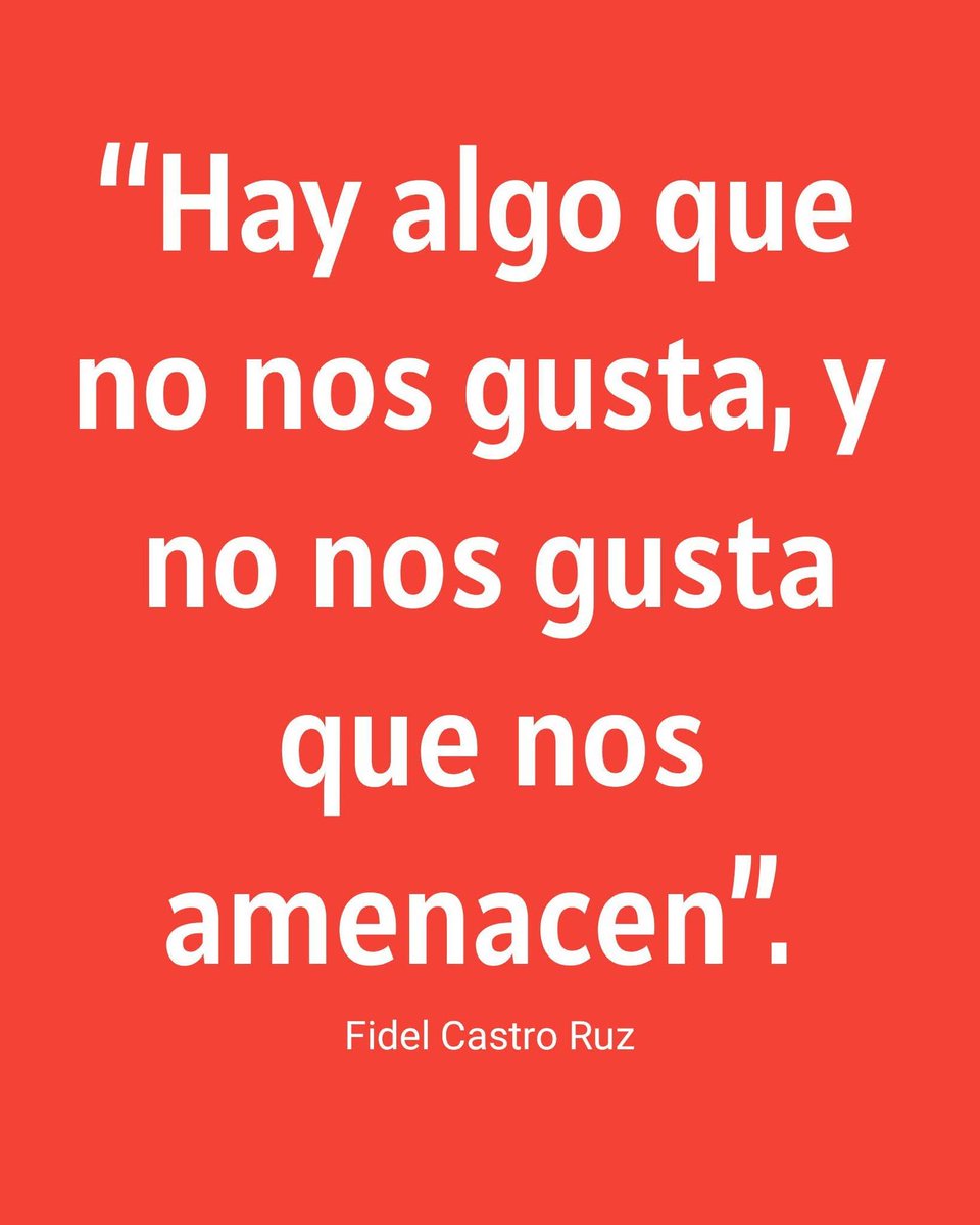 🇨🇺 Nuestro pueblo hace tiempo que ha perdido ya la idea de lo que es el miedo." #LaPatriaSeDefiende