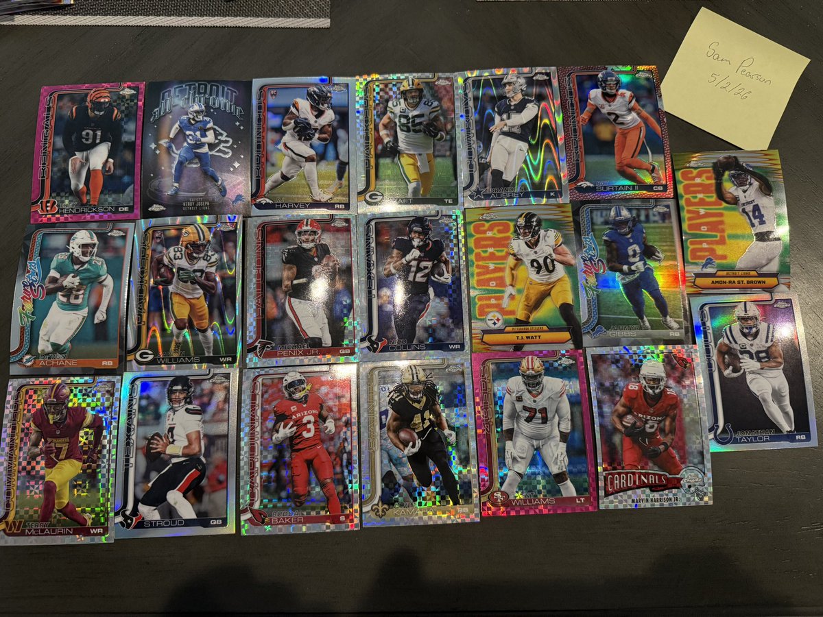 sam_pearson214's tweet photo. @cardboardbst Judkins $50 /399
Dak $30 /250
Dart $8

Second pic $5 each
Third pic $3 each
Fourth pic $2 each

BWE $2
BMWT $7

DM if interested https://t.co/fadYIms9yV