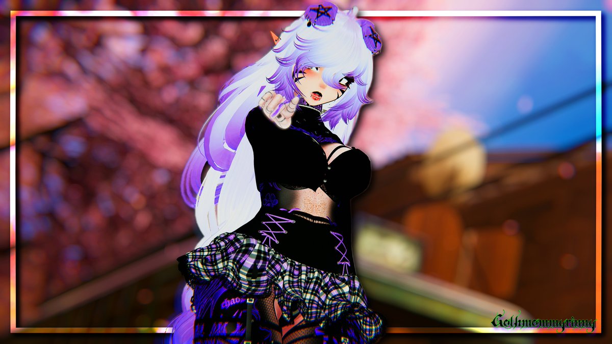 GothMommyRinny's tweet photo. 💜“I see you goober”💚
✧
✧
✧ #VRChatPhotography https://t.co/jcddjX2gBu
