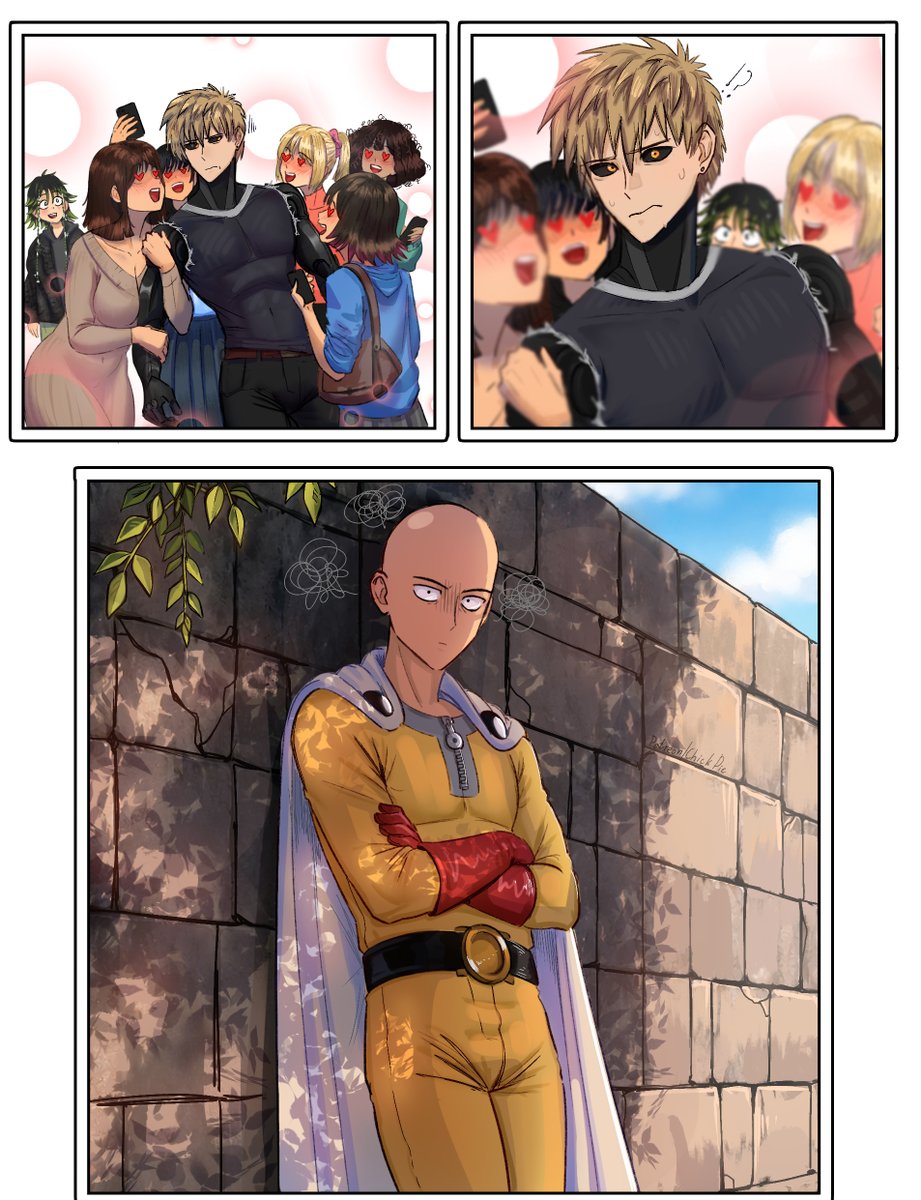 Baldy got jealous...
#OnePunchMan #Saitama #Genos #genosai #Saigenos #OPM