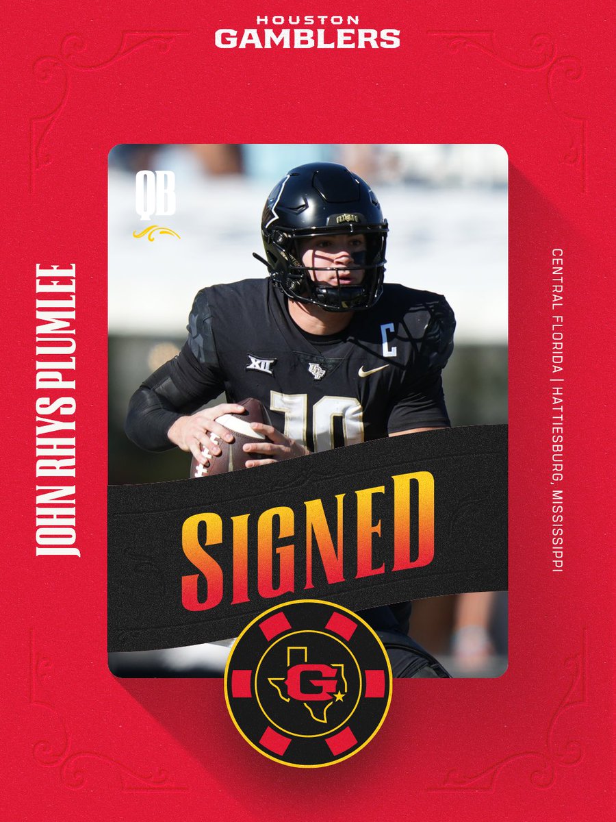 UFLGamblers's tweet photo. Signed ✍️

Welcome to the team, John Rhys Plumlee! https://t.co/l31mfGvRbO