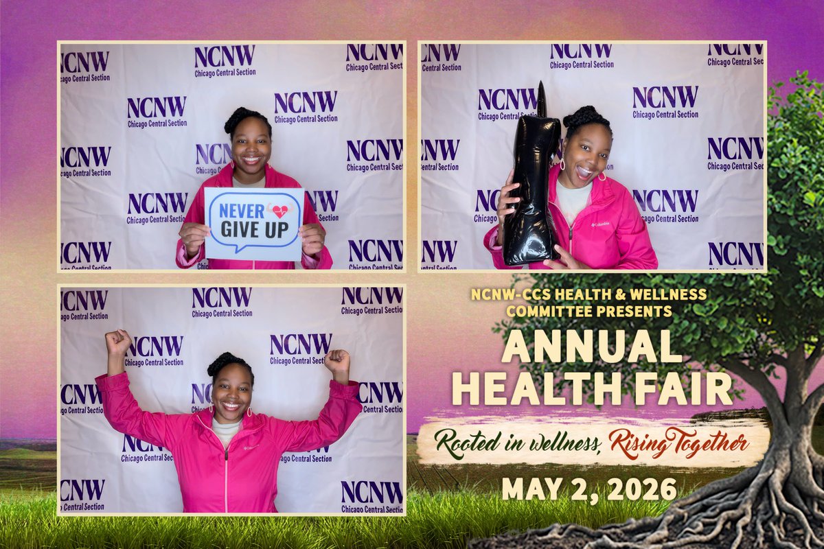 JusticePlummer's tweet photo. Health is wealth ☺️👏🏽 Had a great time today at the NCNW Chicago Health Fair #chicago #ncnw #healthfair #springforward https://t.co/URLargnQSH