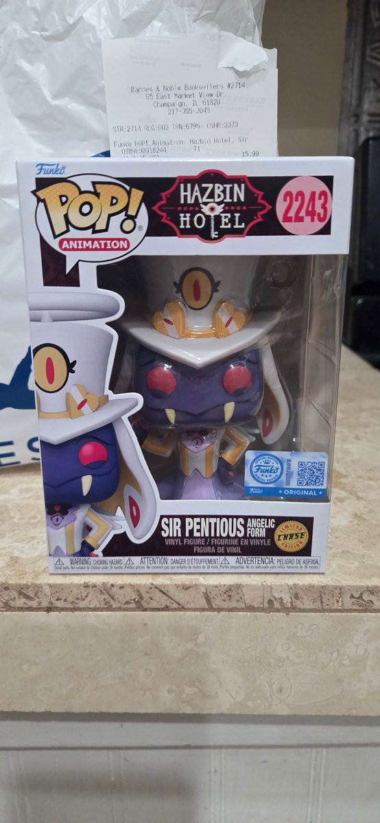 Dwing328's tweet photo. Walk In Store Call Check Barns N Nobels Sir Pentious Chase! Always Been A Good Store To Find Chases!  #HazbinHotel @bnbooks #Collectibles @DisTrackers @FunkoPOPsNews #FunkoSoda #Funko #FunkoPOPNews #Funkos #Funkopop #Funkopops  #FunkoPopVinyl #FunkoFinderz  @funkofinderz https://t.co/1lnQBya7G7