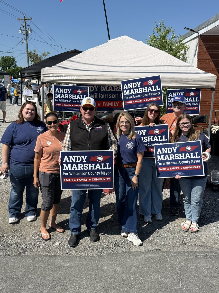 Andy_For_Mayor's tweet photo. What a fantastic day in Nolensville! #TeamAndy had a blast at the Historic Nolensville #ButtercupFestival and I was thrilled to be a sponsor! It was encouraging to see old friends and make many new ones. #TheMarshallMomentum is real and you can feel it all across Williamson County!

The May 5th Republican primary is your last opportunity to cast a vote and make your voice heard! There will be 27 vote centers open from 7 a.m. - 7 p.m. This election is far too important to miss—so, on Tuesday, grab a friend, head to the polls, and #VoteAndy!

Let’s go Williamson County!

Find your closest polling location at https://t.co/lTj050Ceft
.
.
.
#AndyMarshallforMayor #FaithFamilyCommunity #GoVoteTN