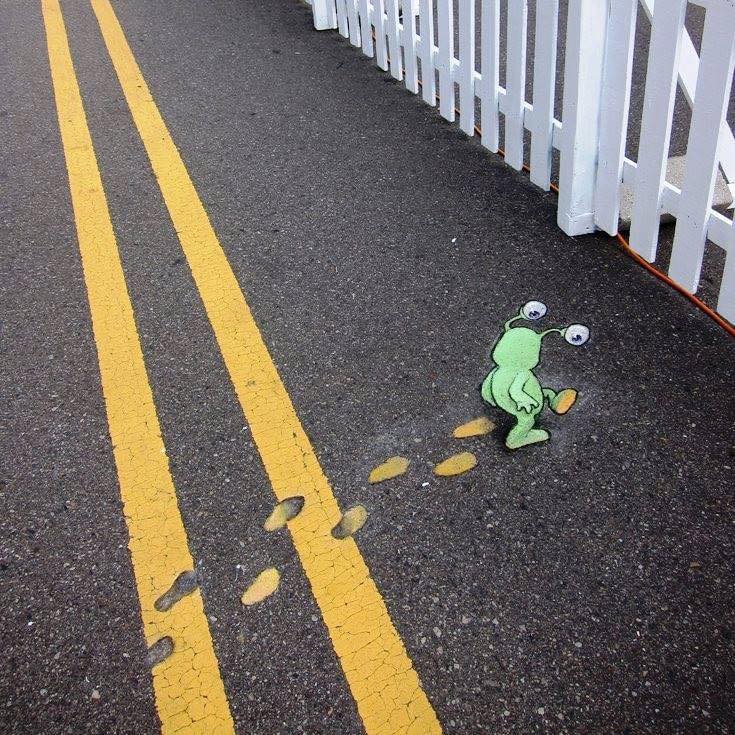 Toastiewiththe's tweet image. Urban Street Art FB #streetart #art
Chalk Art by DAVID ZINN