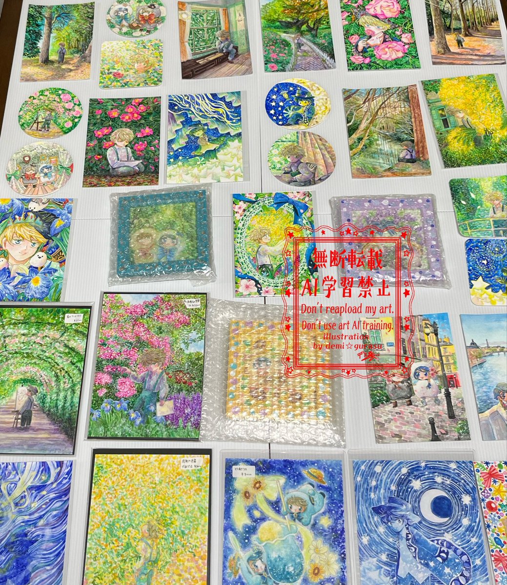 神戸煉瓦倉庫アートマルシェもいよいよ来週末と迫って決ましたのでいろいろ準備しております。設営は昨年とおんなじ予定ですがまたいっぱい並べる予定です✨(沢山見るの楽しいと思うので 