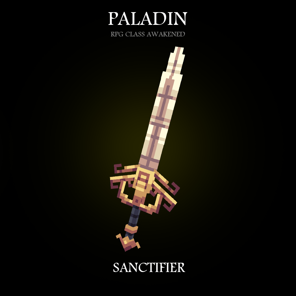 Samus_Dev's tweet image. (2/6) 🛡️ Paladin Class - Sanctifier

#minecraft #blockbench #gaming #rpg