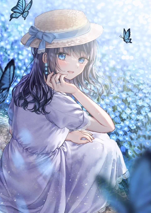 ネモフィラの季節ですね