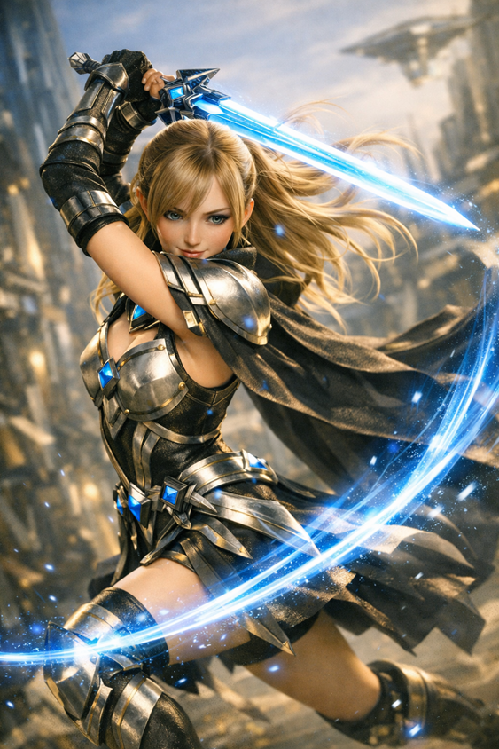 takeharuFF's tweet image. 剣舞No3 躍動感が出ていると思います　#aiart #fantasy