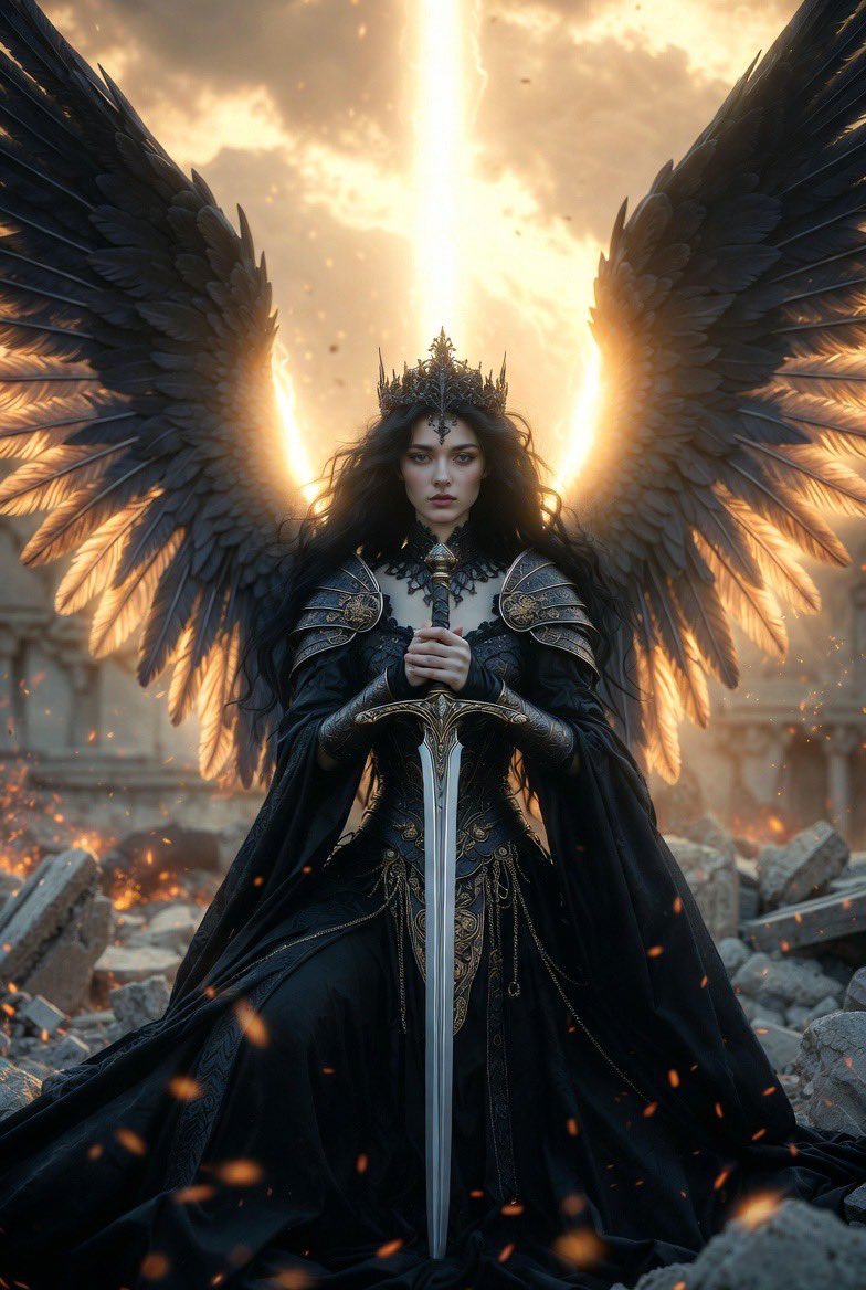 FractalSolitude's tweet image. She fell from heaven…
and still brought the light with her. 🪽⚔️

#AngelArt #DarkFantasy #AIArt #FantasyArt #DigitalArt #GothicArt