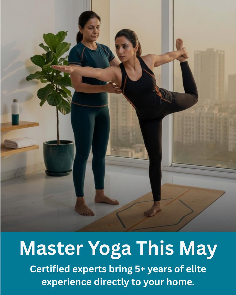 xcoachkart's tweet image. High stress. Low time.
Fix both!
Train with a yoga instructor at home
and bring calm back into your routine.
📍 In Delhi NCR
Call at 8595596066 to book your demo
Experience your first session at ₹299/-
#Yoga #HomeWorkout #DelhiNCR