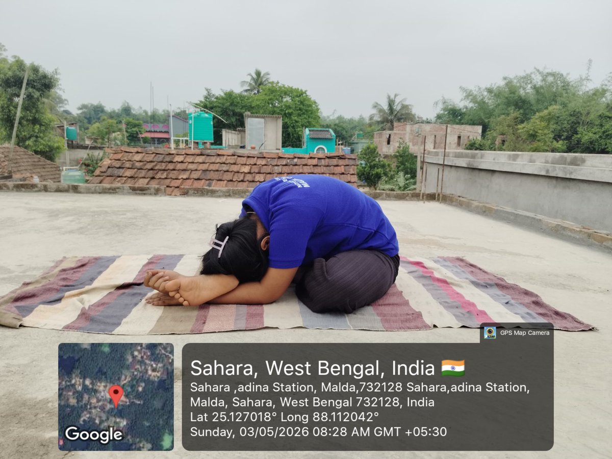 MaldaNss's tweet image. 48 day to go...
Countdown for 12th International Day of Yoga #IYD2026 #yoga
Morning Yoga session  by  Vol Riya Sarkar   ,    Malda College @YASMinistry @rdnss_kolkata @BhartiyaConnect @ishafoundation
@_NSSIndia 
@MYBharatHQ @PIB_India