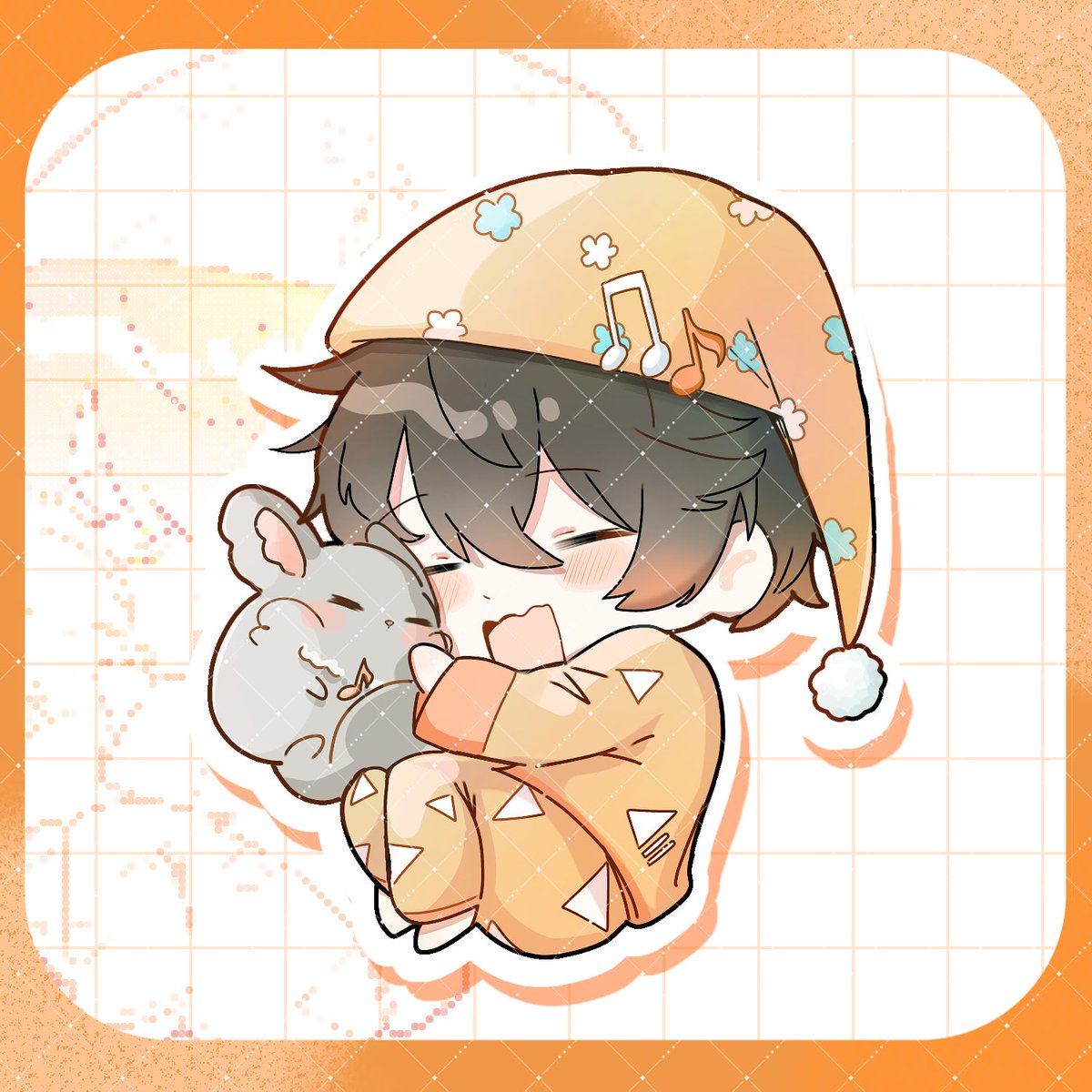 _o_c_h_i_b_i_'s tweet photo. 皆様ご協力ありがとうございました！

パネル開け達成です🎊

そうま様（@soumairasuto）より、バナイベ感動しましたといただいた一枚絵です。
僕の大好きなワールドランプシェードをイメージして描いていただきました😭

それと、ゆん様（@yun_enu ）よりねむねむな歌月とあんちゃんを描いていただきました！！

お二方とも本当にありがとうございます！

皆さんもパネル開けご協力ありがとうございます😊

#パネル開け達成