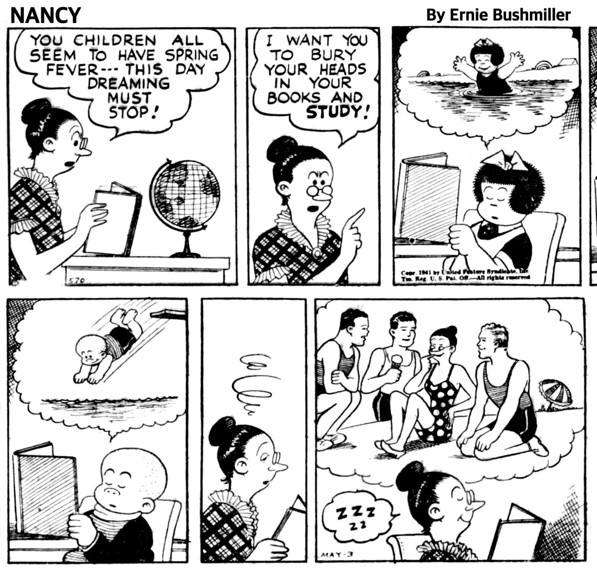 Nancy Comics by Ernie Bushmiller tweet media