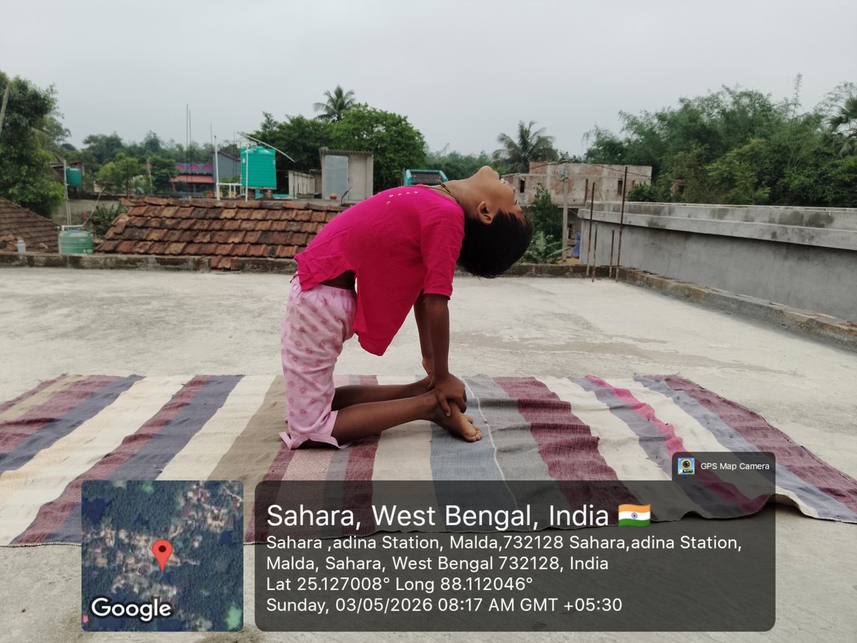 MaldaNss's tweet image. 48 day to go...
Countdown for 12th International Day of Yoga #IYD2026 #yoga
Morning Yoga session  by the cute brother of Vol Ananda Rajbangshi  ,    Malda College @YASMinistry @rdnss_kolkata @BhartiyaConnect @ishafoundation
@_NSSIndia 
@MYBharatHQ @PIB_India