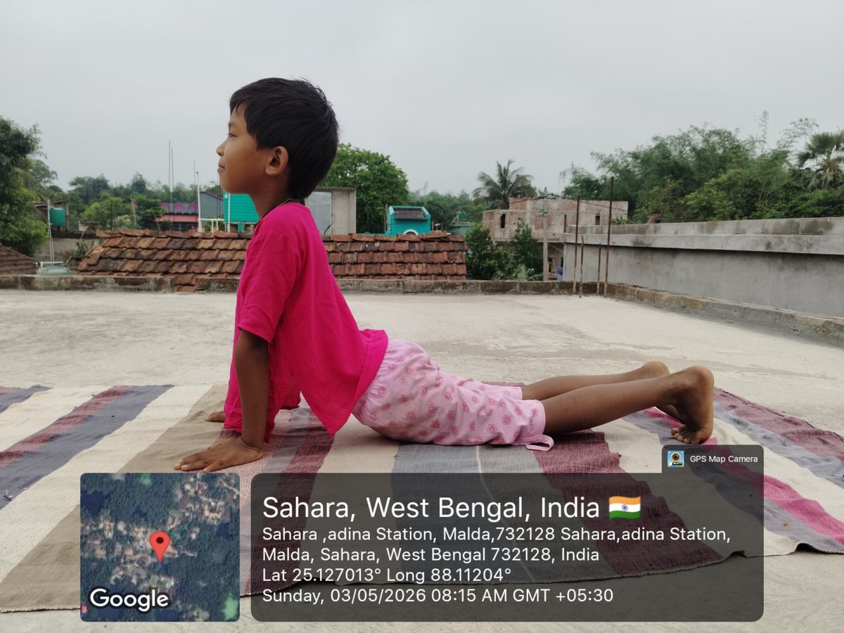 MaldaNss's tweet image. 48 day to go...
Countdown for 12th International Day of Yoga #IYD2026 #yoga
Morning Yoga session  by the cute brother of Vol Ananda Rajbangshi  ,    Malda College @YASMinistry @rdnss_kolkata @BhartiyaConnect @ishafoundation
@_NSSIndia 
@MYBharatHQ @PIB_India