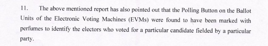 Just imagine the level of intimidation to which TMC goons have fallen

BJP Voting buttons on EVMs were marked with perfumes so that if the voter has voted for BJP the finger would smell of the perfume

So these goons would accost every voter after voting  and smell his/her finger
