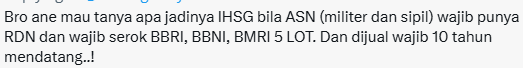 apa nasib saham tanpa bandar ?
bertahan tapi mungkin ga naik naik 
hanya naik sesuai dengan kinerja
harga baru = harga lama + eps - dividen
tapi kalau puas ya ga apa2 sama kaya punya bisnis sektor real, untuk saham NAIK diluar atau lebih dari kinerja dibutuhkan trader besar alias