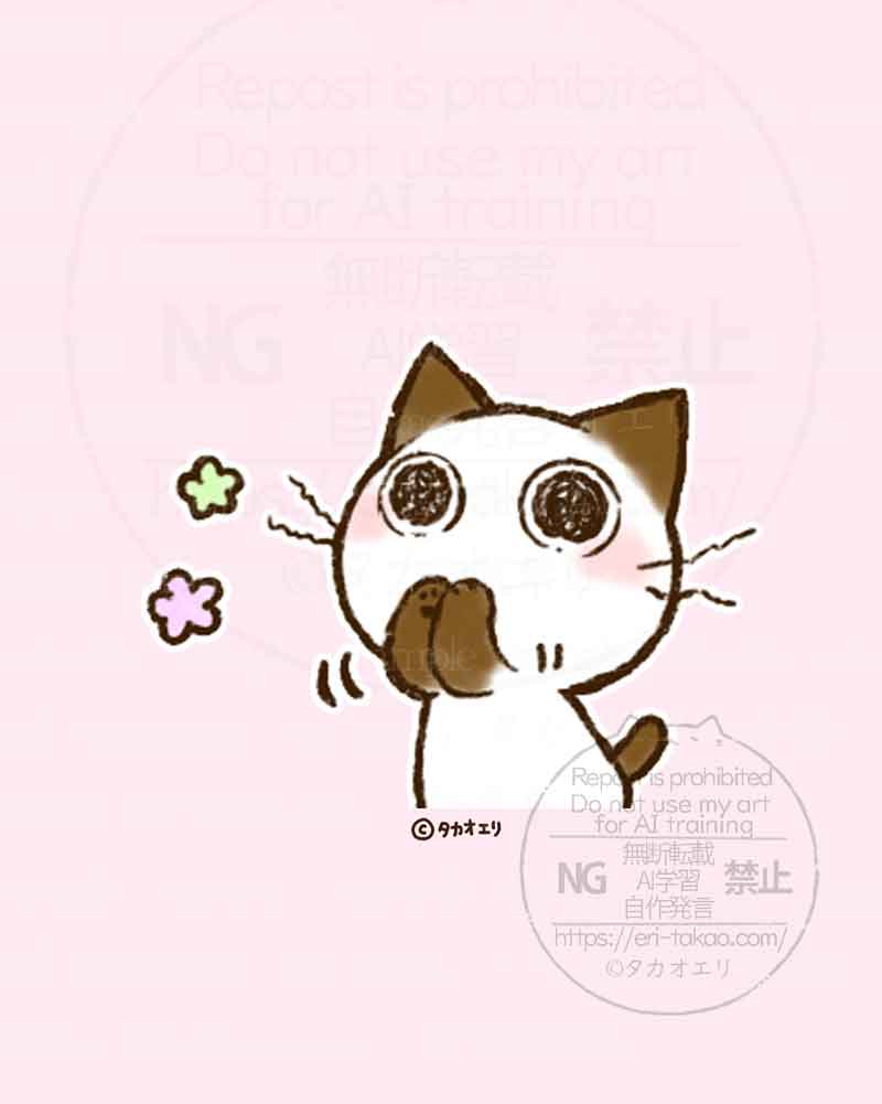 ちょこさん。&おはぎさん。🐾ちょこおは。ローソンプリント販売中 |タカオエリ tweet media