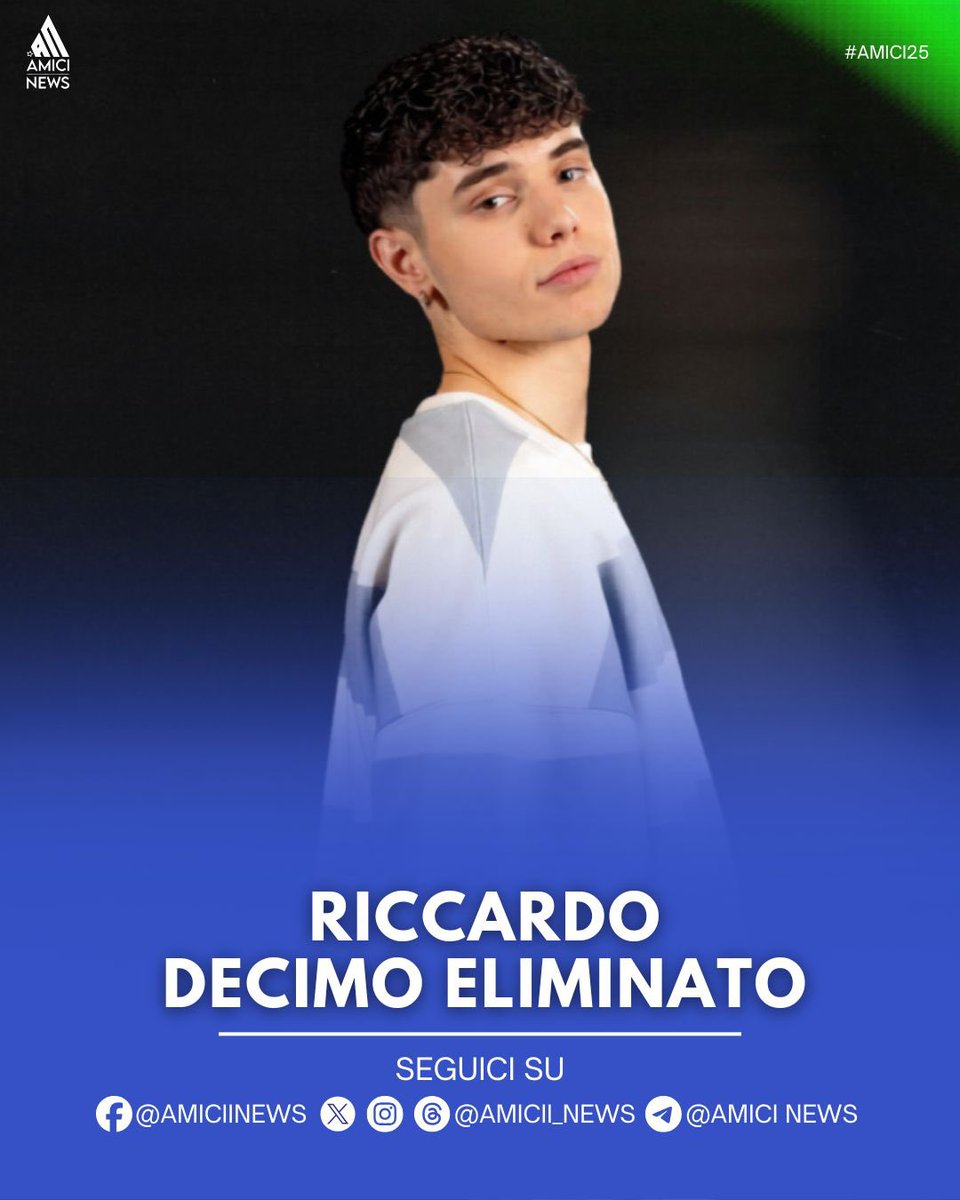 ItalyBergamo7's tweet photo. RICCARDO e GARD sono i decimi eliminati del serale di #Amici25 😮
Siete d’accordo con questa scelta?

Se sì, condividi. Se no, metti mi piace. https://t.co/e62s8s3LJK