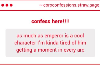 Coroika Confessions tweet media
