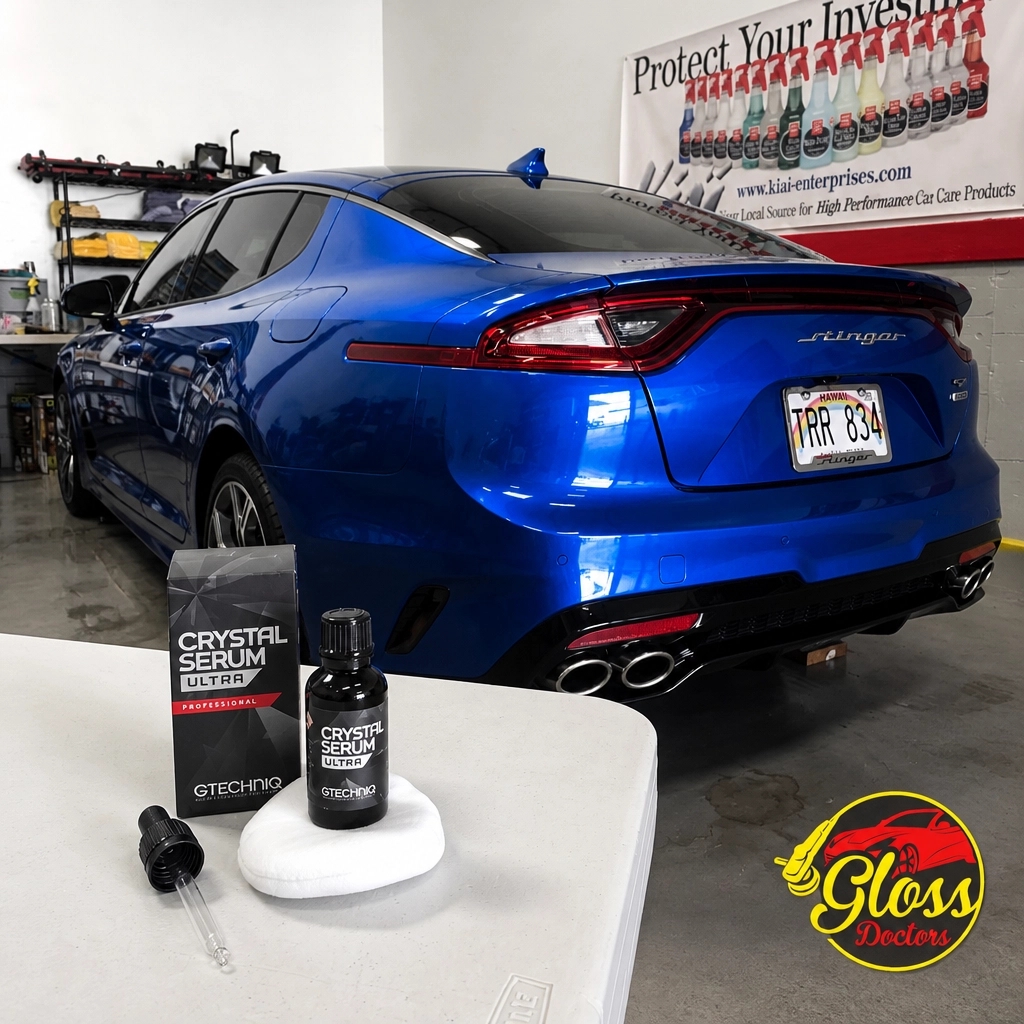 glossdoctorshi's tweet image. Open Bottle Special! 🍾 Book by Friday &amp;amp; get a FREE upgrade to our ultimate CSU ceramic coating: that’s a $500 savings! Only 3 days left to give this baby the full treatment. Call 808-753-3543 to claim! 🩺✨ #glossdoctors #gtechniq #ceramiccoating #oahu