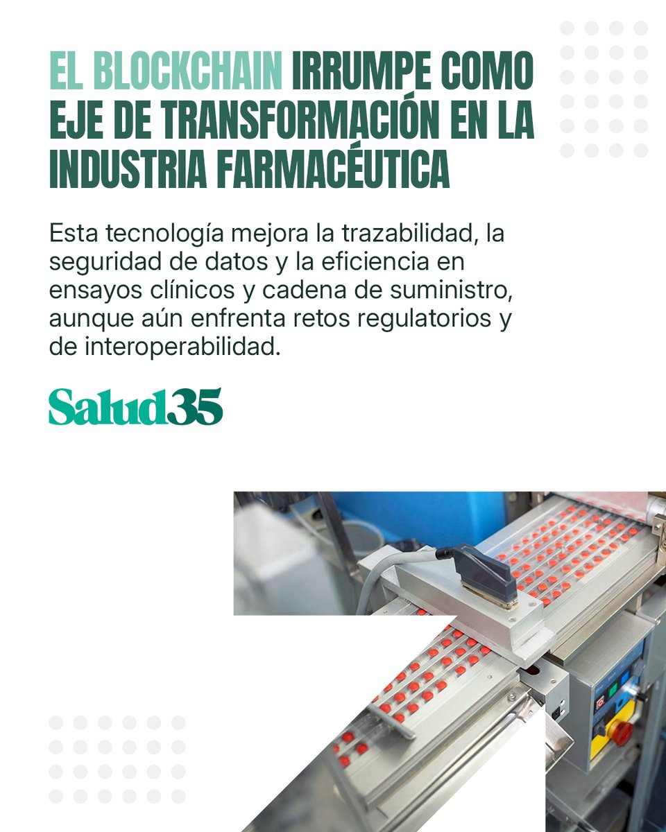 cesif_ES's tweet photo. #NoticiasDelSector

⛓️ Blockchain transforma la industria pharma (ConSalud)
💊 Nuevas indicaciones frente a patentes (El GlobalFarma)
🔬 España лидera ensayos clínicos (El Economista)

👉 https://t.co/GLyKdjv8uk

#NoticiasDelSector #Cesif #Innovación https://t.co/tR9Foc8Mzk