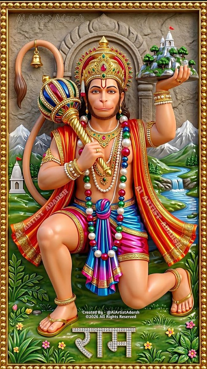 अगर हनुमान जी पर आस्था है, तो "राम राम" लिखें..