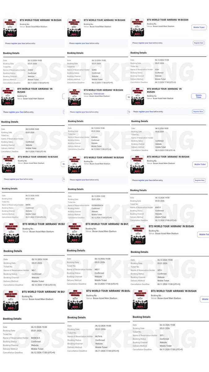 oos_ticketing's tweet photo. BTS World Tour In Busan 🇰🇷

Camping results for 1-2 May🤞

#oosproof 
#BTS_WORLDTOUR_BUSAN 
#방탄소년단 #BTS #BTS_WORLDTOUR #BTS_ARİRANG https://t.co/udeImBtGG8