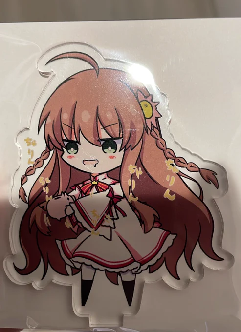 鍵島に持っていく小鳥さんアクスタ届きました!