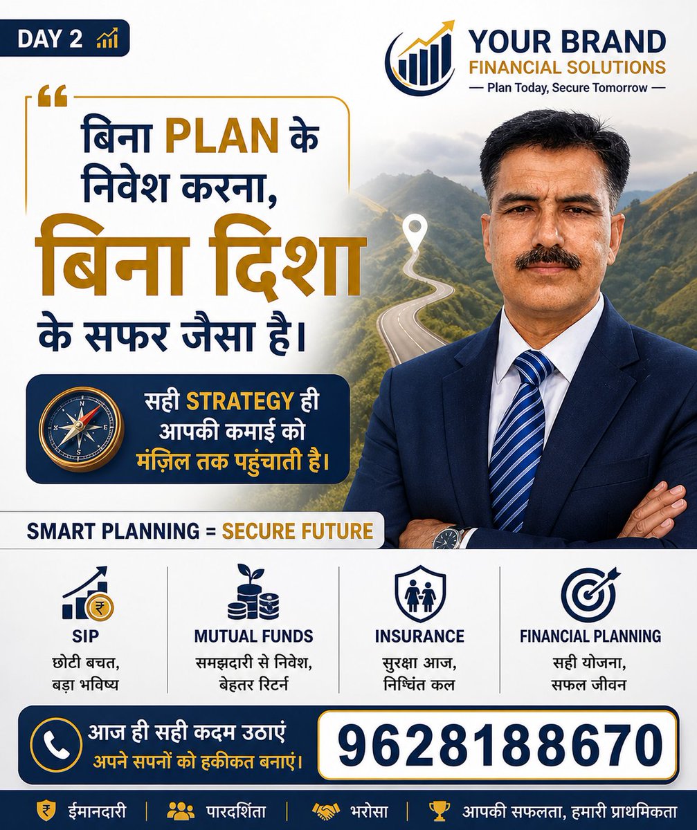 Anandpandey495's tweet image. “Random investment नहीं,
Smart investment करो 💼”
“Plan के बिना पैसा grow नहीं होता।”
#InvestSmart #FinancialPlanning #MoneyGrowth #Wealth
